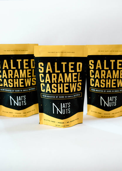 Salted Caramel Cashews | Gourmet Roasted Nuts
