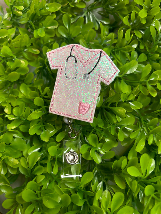 Sparkly Scrubs Badge Reel