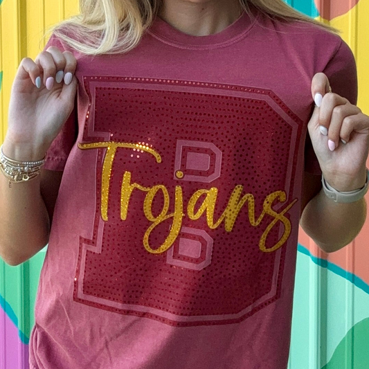 Trojans Spangled Comfort Colors Tee