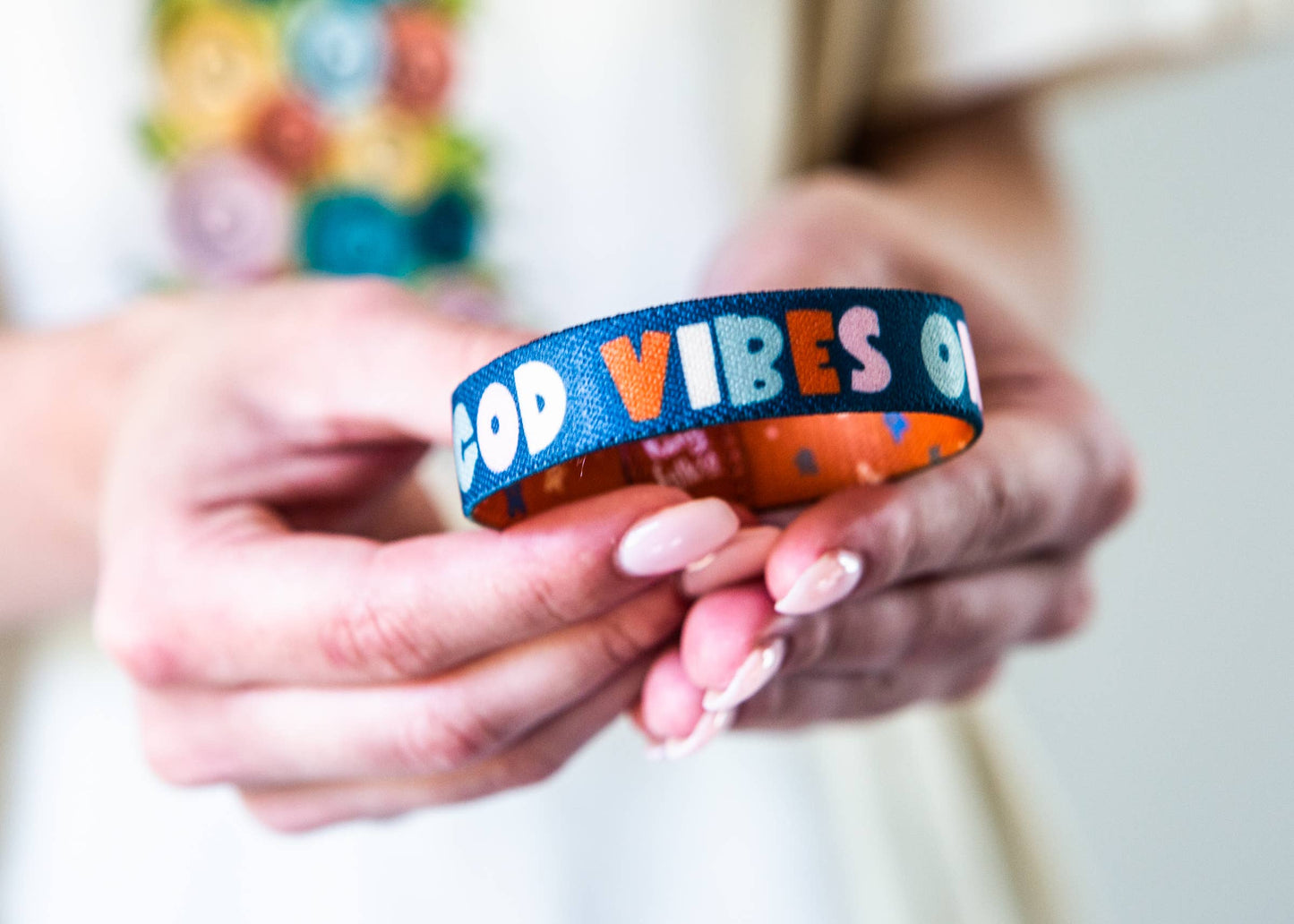 God Vibes Only Stretchy Bracelet: KIDS