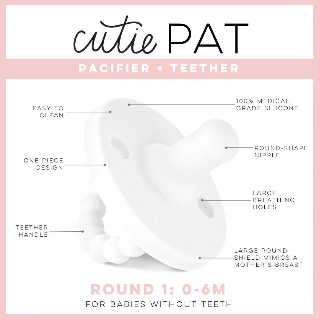Cutie PAT 2 Packs: Cutie PAT Round Stage 1 Grey & White 2 Pack