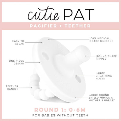 Cutie PAT 2 Packs: Cutie PAT Round Stage 1 Grey & White 2 Pack
