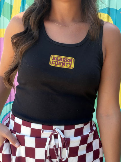 Barren County Faux Patch Fitted Tank