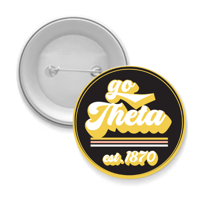 Sorority Button - Go Design: 3" Round / Kappa Delta