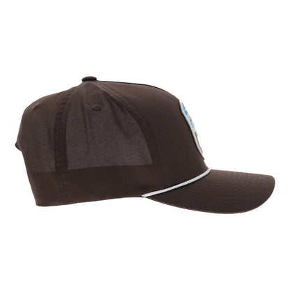 Hooey Cheyenne Men’s Hat - Brown with Blue/White Patch