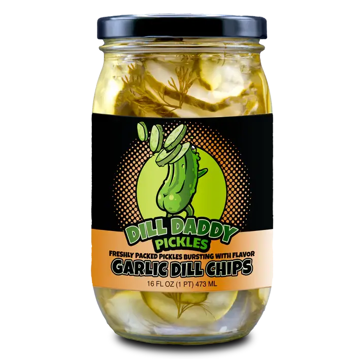 Garlic Dill - Pickle Chips (16 oz)