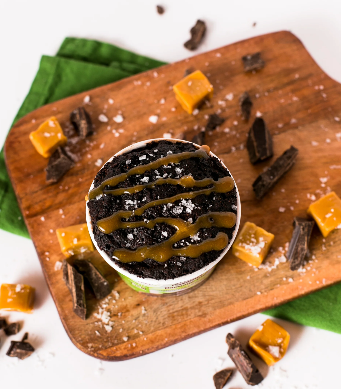 Gluten-Free Salted Caramel Brownie Cup