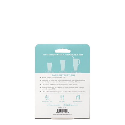 Swig Black EZ Slider Lid (X-Large)