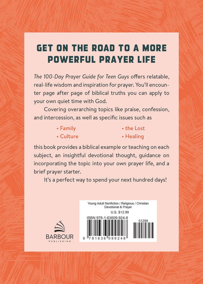 The 100-Day Prayer Guide for Teen Guys