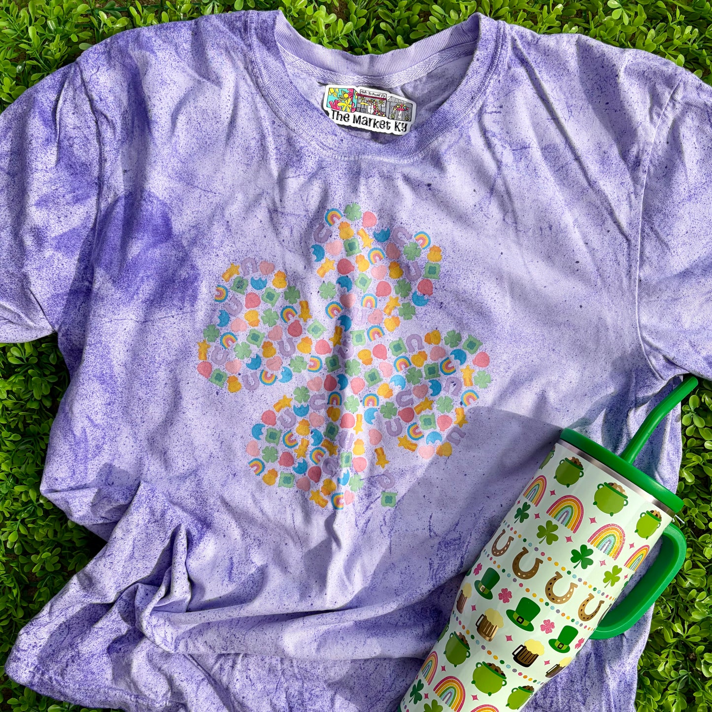 Lucky Marshmallows Purple Sandblast Comfort Colors Tee
