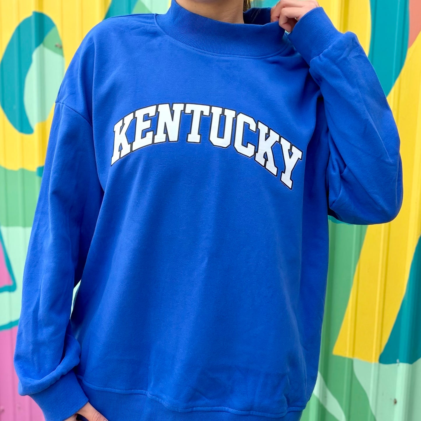 Kentucky Blue Mock Neck