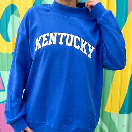 Kentucky Blue Mock Neck