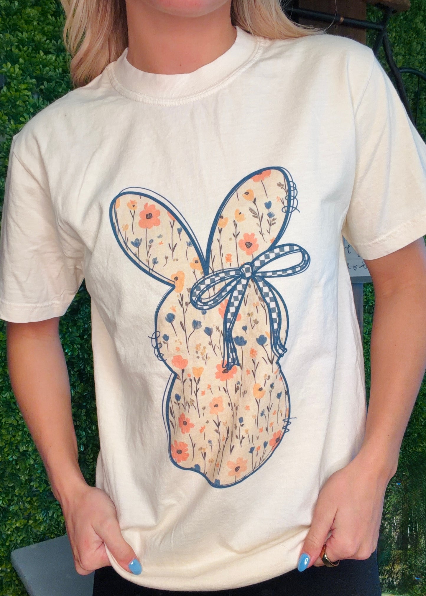 Wildflower Bunny Comfort Colors Tee