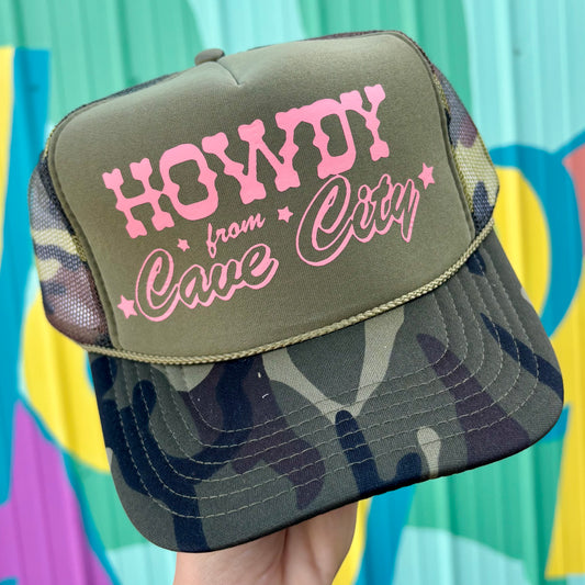 Howdy From Cave City Trucker Hat