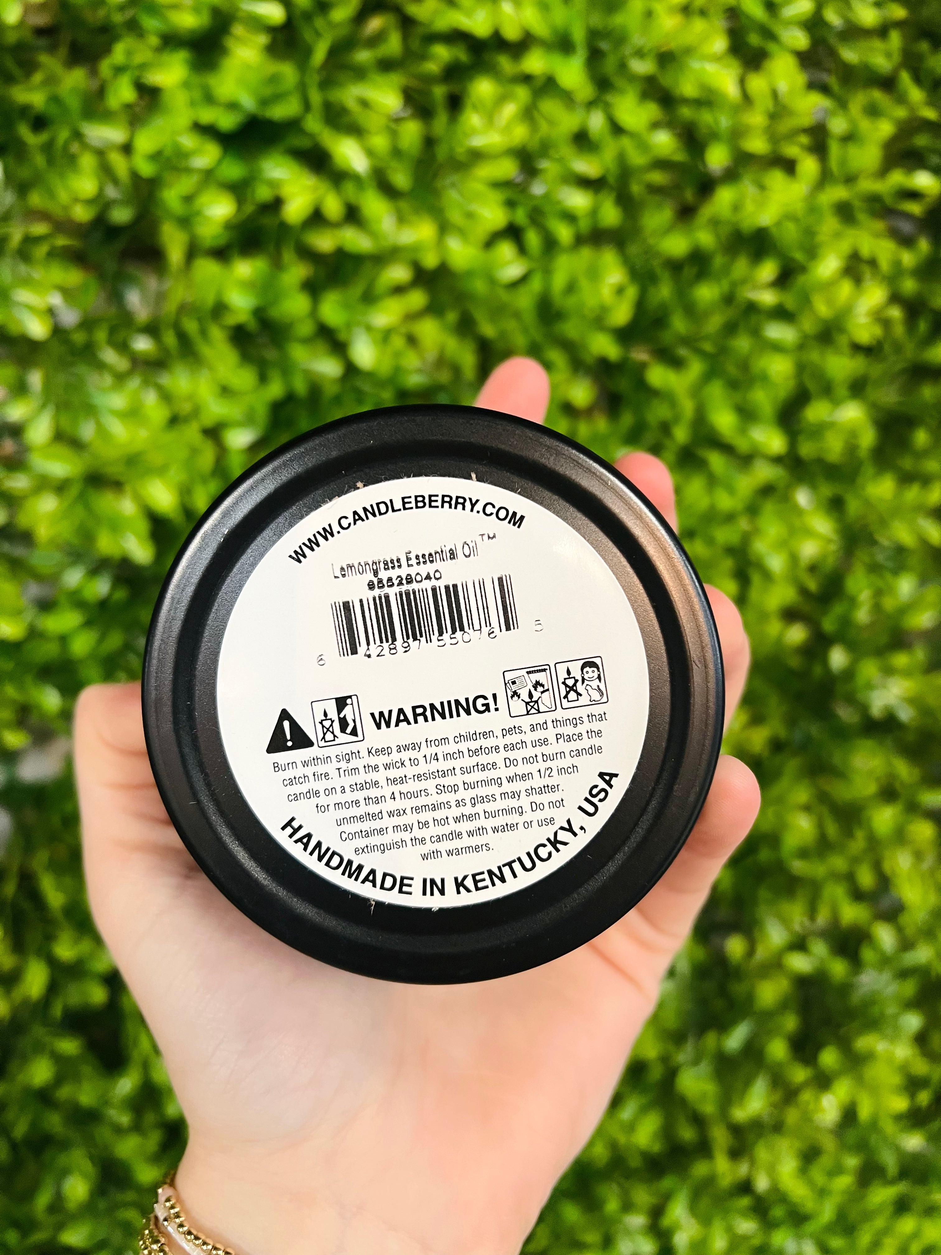 Candleberry Travel Tin - Lemongrass Essential Oil