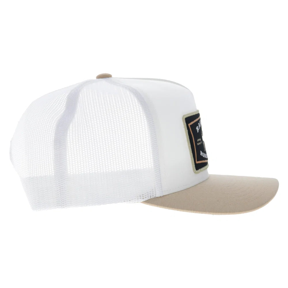 Hooey Men’s Rank Stock Trucker Hat - White/Tan