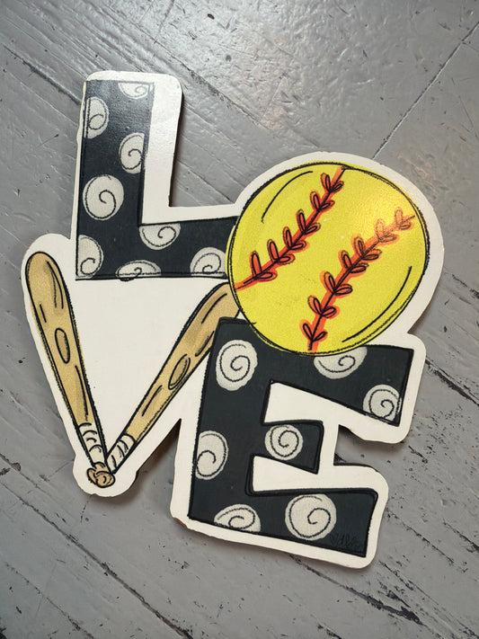 Softball Love Mini Attachment