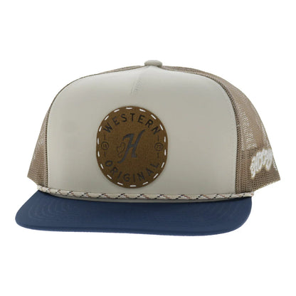 Hooey Spur Trucker Snapback Hat - Cream/Tan