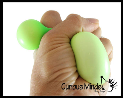 1 Box of 3 Soft Doh Filled 2" Stress Ball - Squishy Gooey