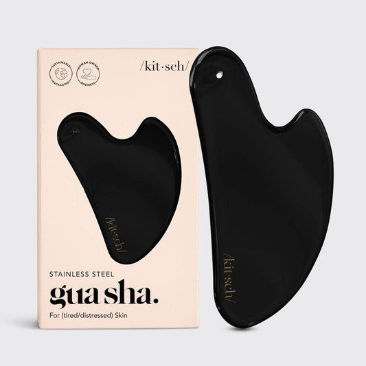 Kitsch Stainless Steel Gua Sha - Matte Black