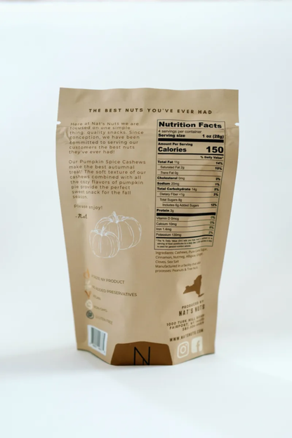 Pumpkin Spice Cashews | Gourmet Roasted Nuts