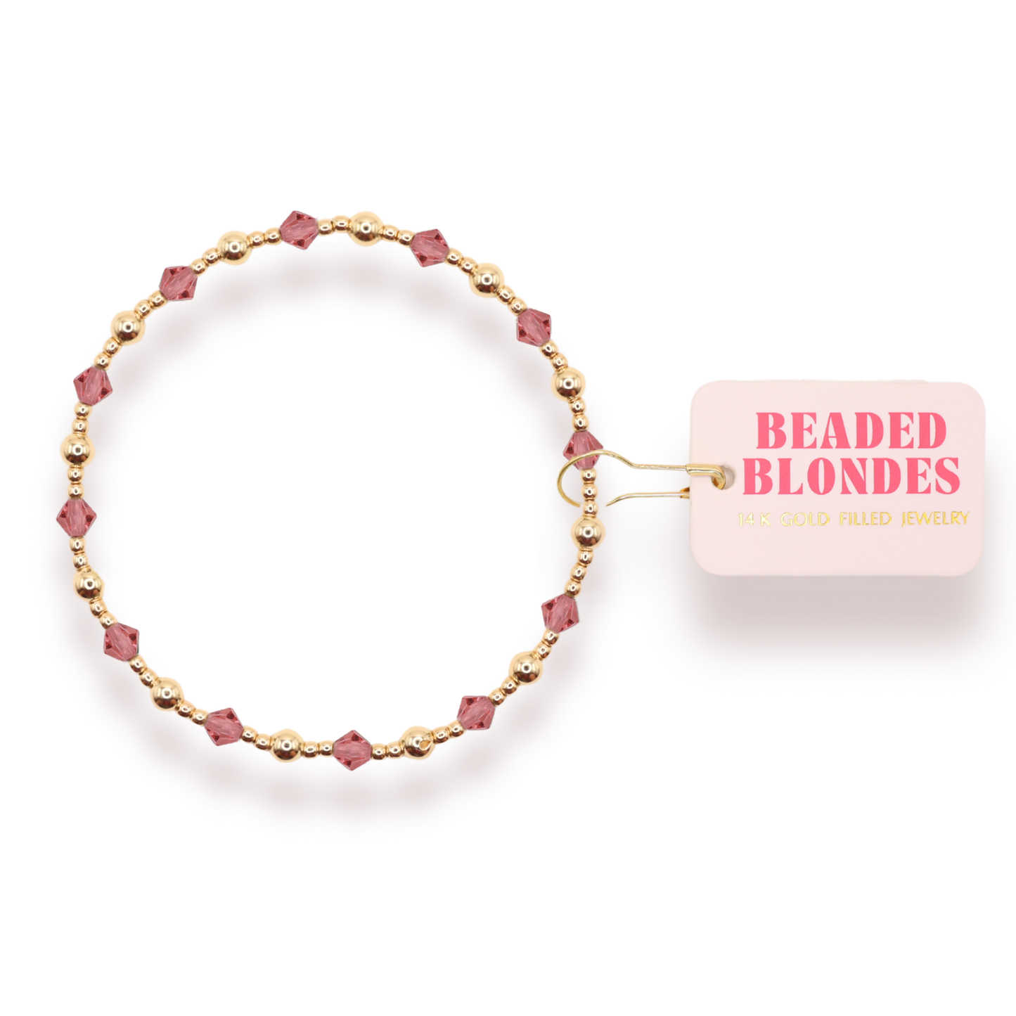 Pink June Bracelet: Standard 6.75 inch