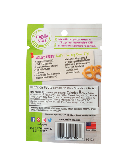 Zesty Garlic Dip Mix