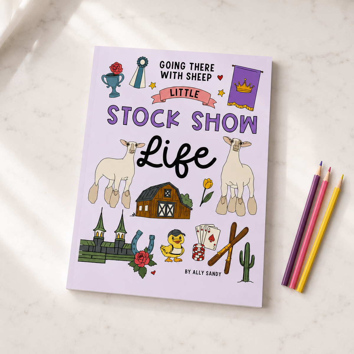 Little Stock Show Life: Going There with Sheep | Livestock Coloring Book for Kids