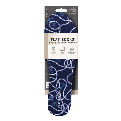 Seas-the-Day FLAT SOCKS: Small (up to Women's 11, Men's 10)