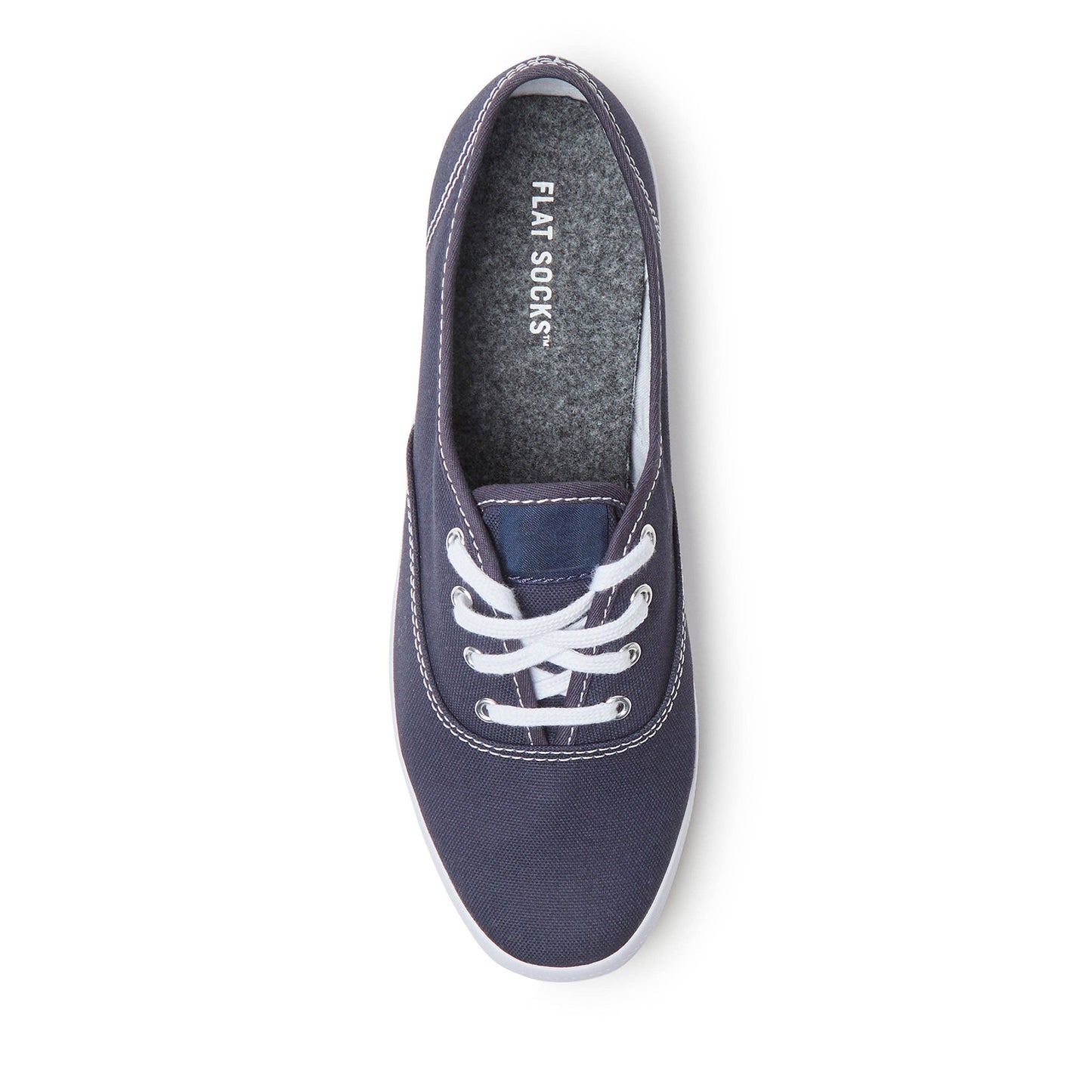 Dark Heather Grey FLAT SOCKS: Small (up to Women's 11, Men's 10)