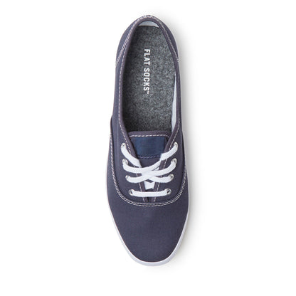 Dark Heather Grey FLAT SOCKS: Small (up to Women's 11, Men's 10)