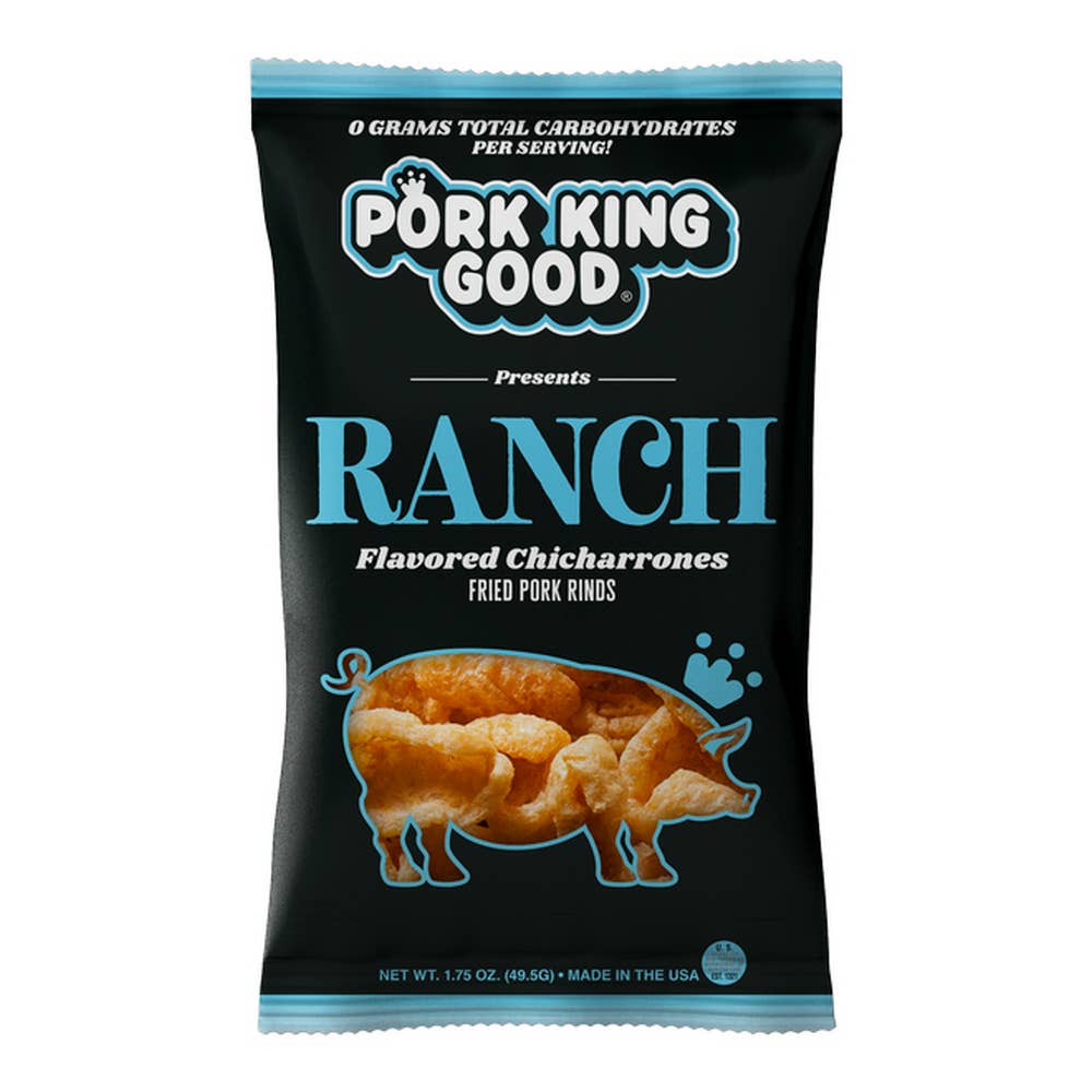 Pork King Good Ranch Pork Rinds  1.75oz Bag