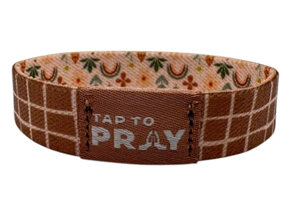 Tap To Pray™ Wristbands - Prairie &  Plaid: X-Small