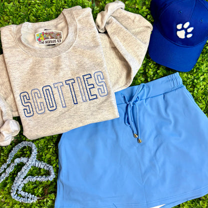 Scotties Spirit Stud Embroidered Sweatshirt