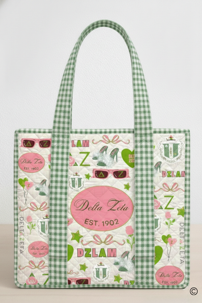 Delta Zeta Sorority Tote Bag