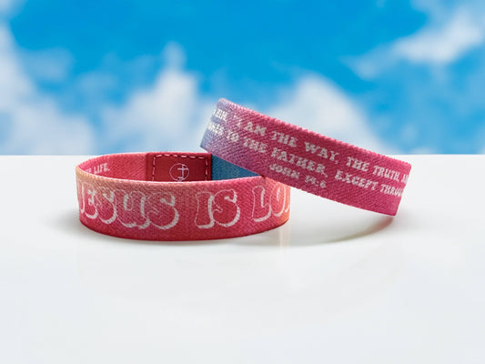 Versible® Wristbands - Happy Vibes / John 14:6: Medium