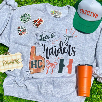 Let’s Go Raiders Collage Sweatshirt