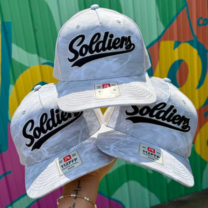 Soldiers Embroidered Trucker Hat- Ghost Camo