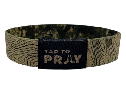 Tap To Pray™ Wristbands - Valor Camo & Isaiah 6:8: Large