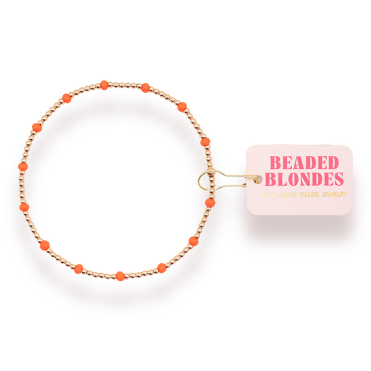 Orange Dainty Poppi Bracelet (Kids Size)