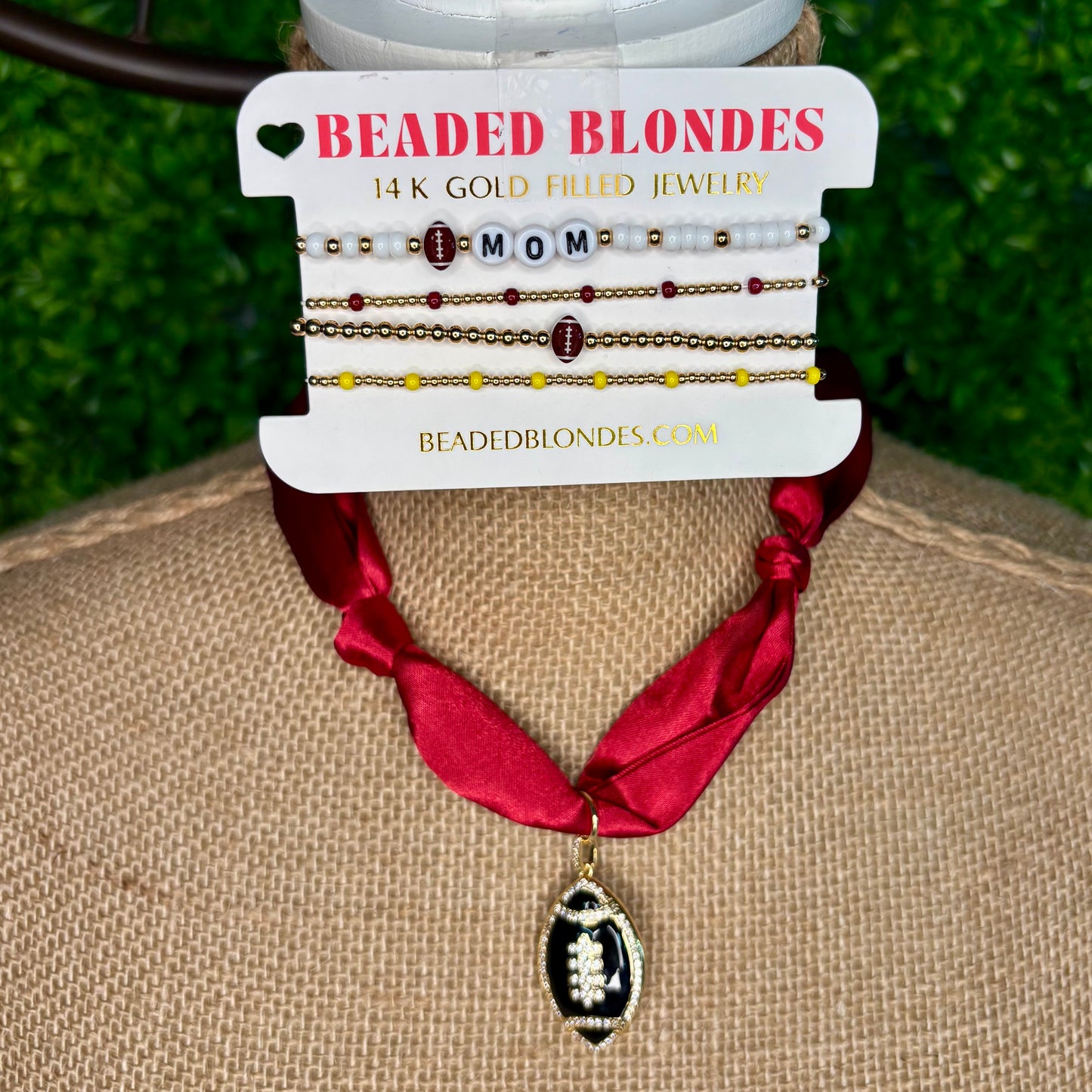 Football Scarf Necklace (Options)