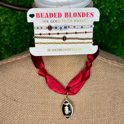 Football Scarf Necklace (Options)