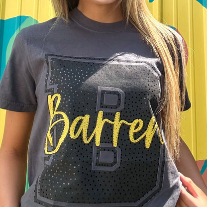 Barren County Spangled Comfort Colors Tee- Black