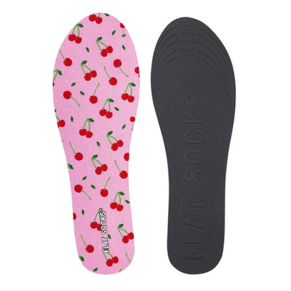 Cherry Darling FLAT SOCKS: Large (up to Women's 13+, Men's 14)