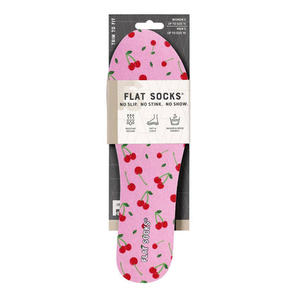 Cherry Darling FLAT SOCKS: Large (up to Women's 13+, Men's 14)