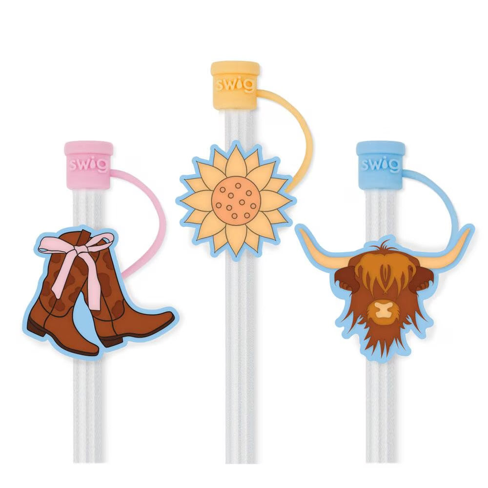 Cowgirl Coquette Straws & Toppers Set