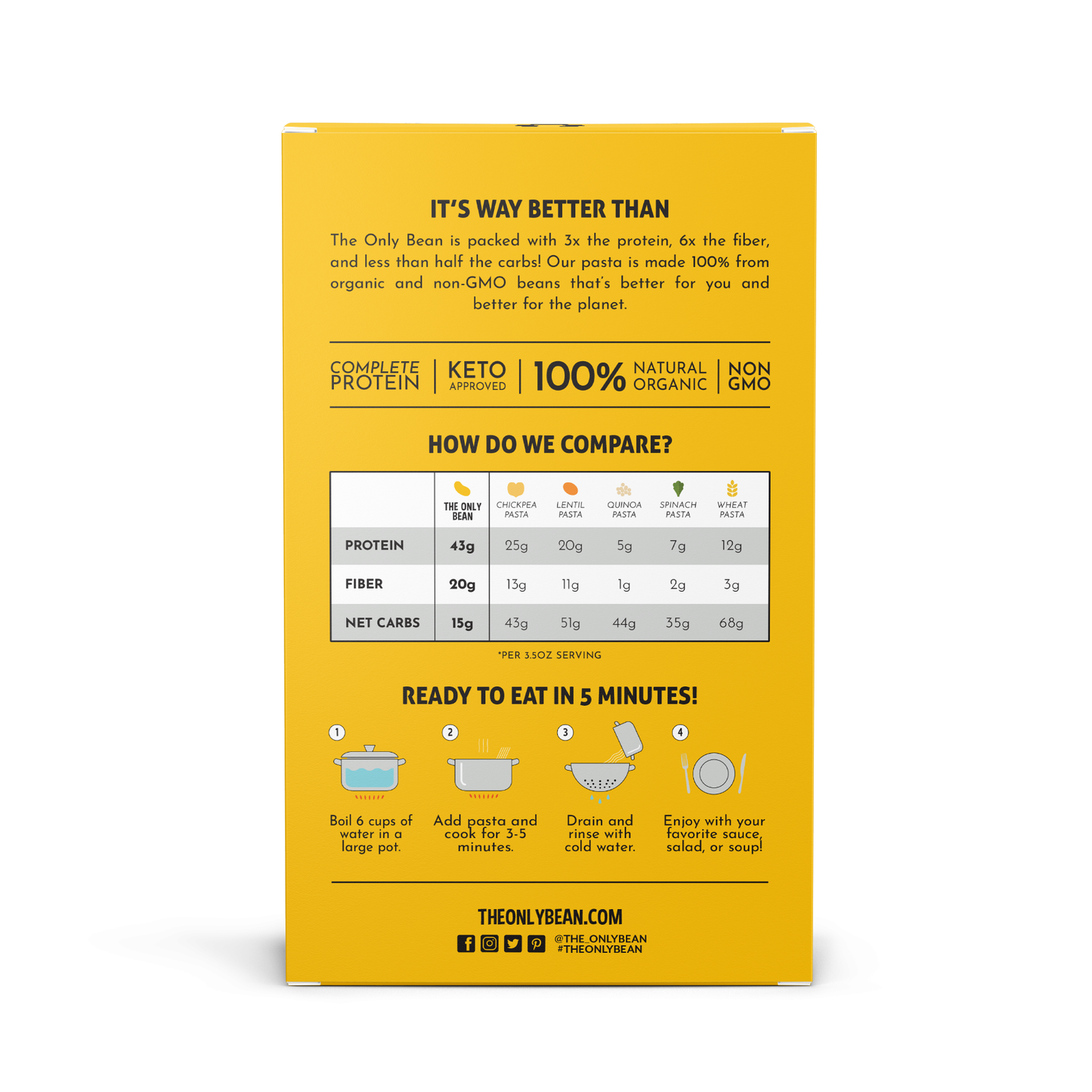 Organic Soybean Spaghetti - Gluten Free Pasta