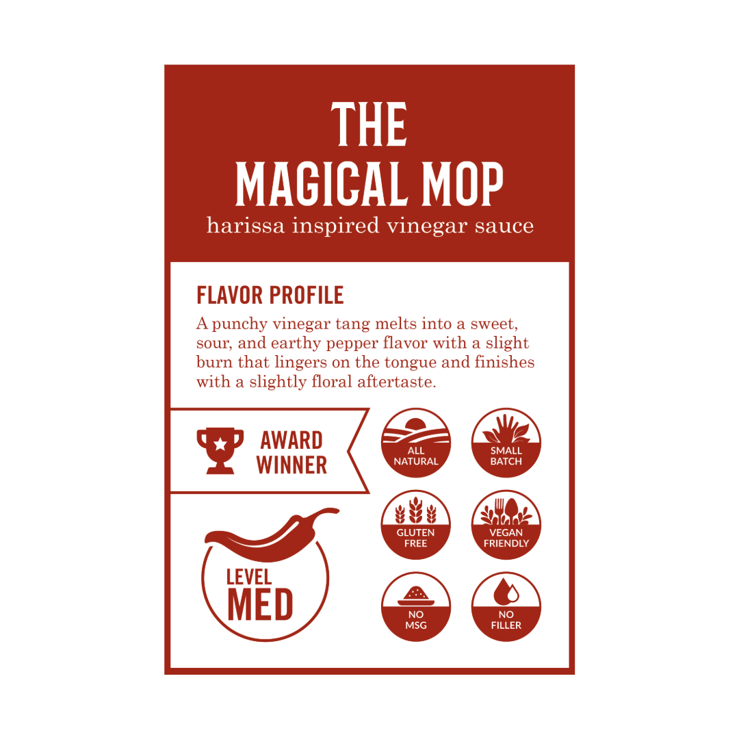 The Magical Mop - Harissa Inspired Carolina Vinegar Sauce