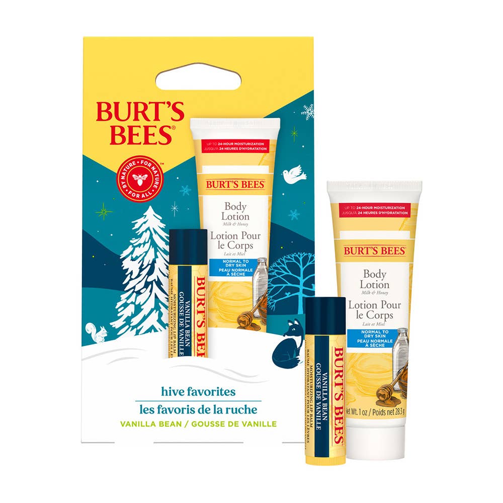 Hive Favorites Vanilla Bean Gift Set, Body Lotion & Lip Balm
