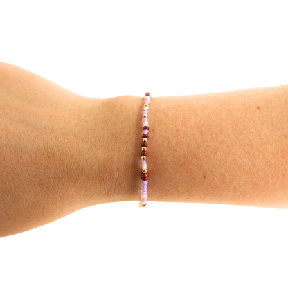 Lavender Dreams Sprinkle Bracelet: Standard 6.75 inch